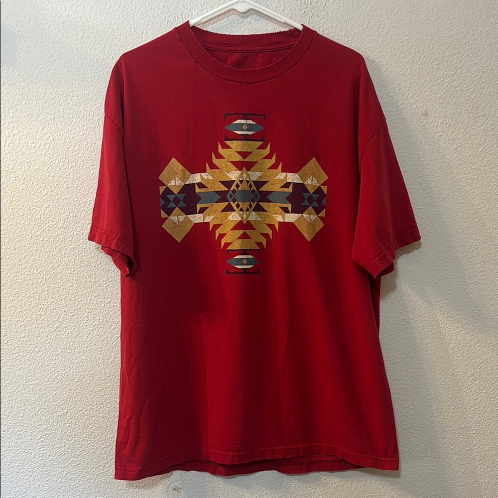Pendleton Red and Yellow Short Sleeve Tee